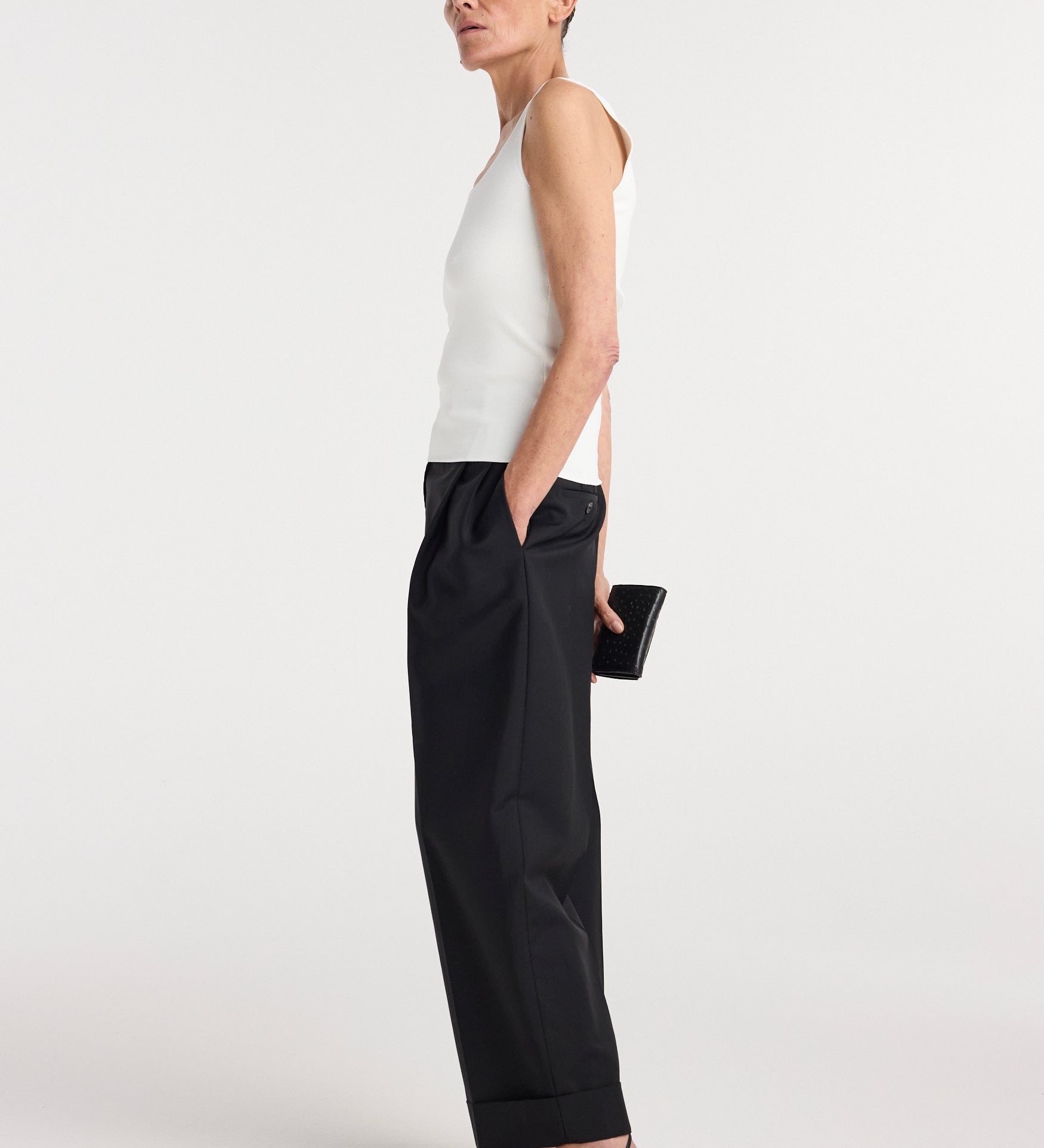 ROHE - Bustier shaped knitted top | optic white
