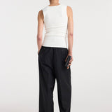 ROHE - Bustier shaped knitted top | optic white