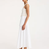 ROHE - Bustier-shaped knitted tanktop | off white