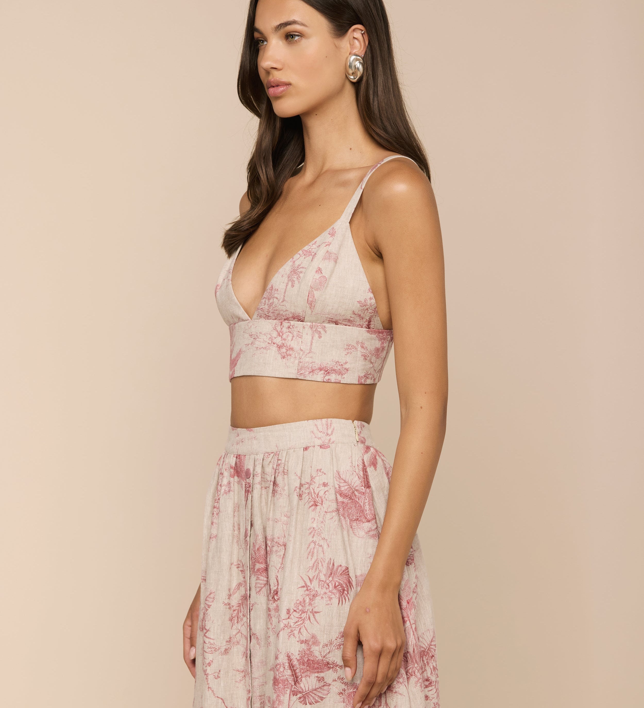 L'AGENCE - Kaori Linen Bralette Top