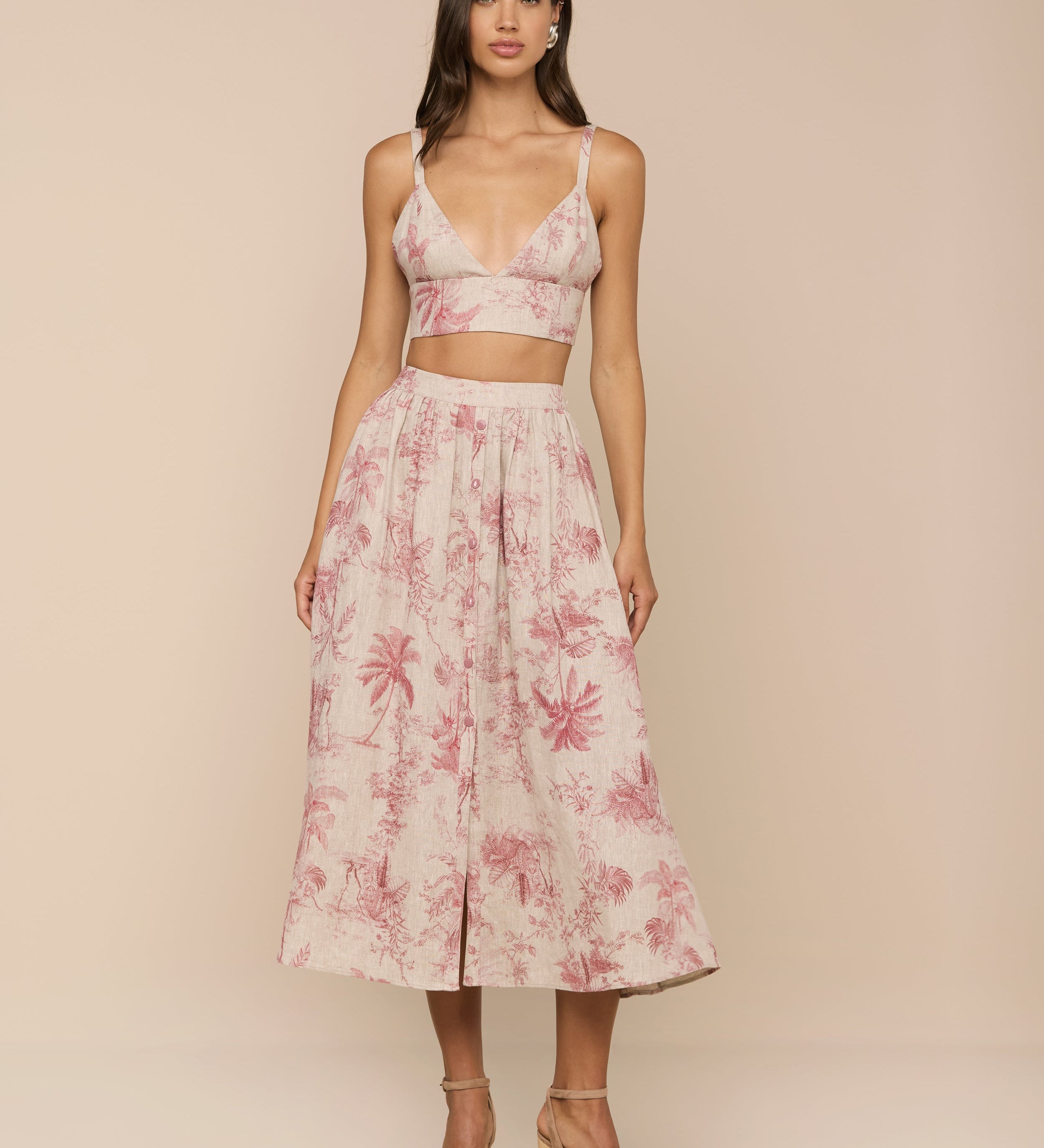L'AGENCE - Kaori Linen Bralette Top