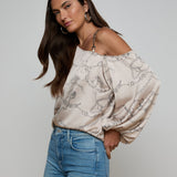L'AGENCE - Asami Chain One - Shoulder Blouse