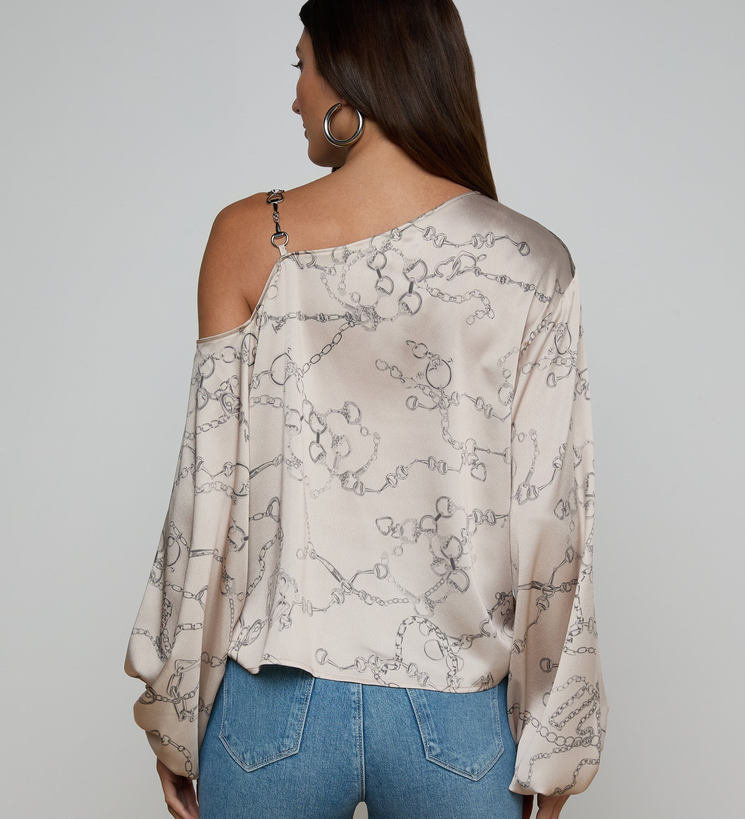L'AGENCE - Asami Chain One - Shoulder Blouse