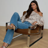 L'AGENCE - Asami Chain One - Shoulder Blouse