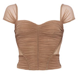 L'AGENCE - Asuka Mesh Corset Top