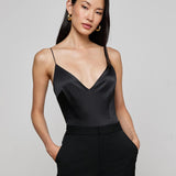 L'AGENCE - Dara Stretch-Satin Bodysuit