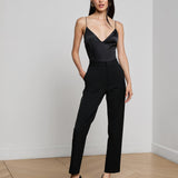 L'AGENCE - Dara Stretch-Satin Bodysuit