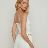 L'AGENCE - Dara Stretch Satin Bodysuit