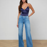 L'AGENCE - Dara Stretch - Satin Bodysuit
