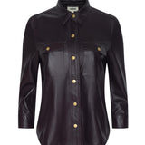 L'AGENCE - Avina Leather Shirt