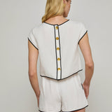 L'AGENCE - Ilana Linen-Blend Top