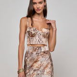L'AGENCE - Sonya Silk Bustier