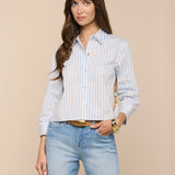 L'AGENCE - Fawn Beach Print Shirt