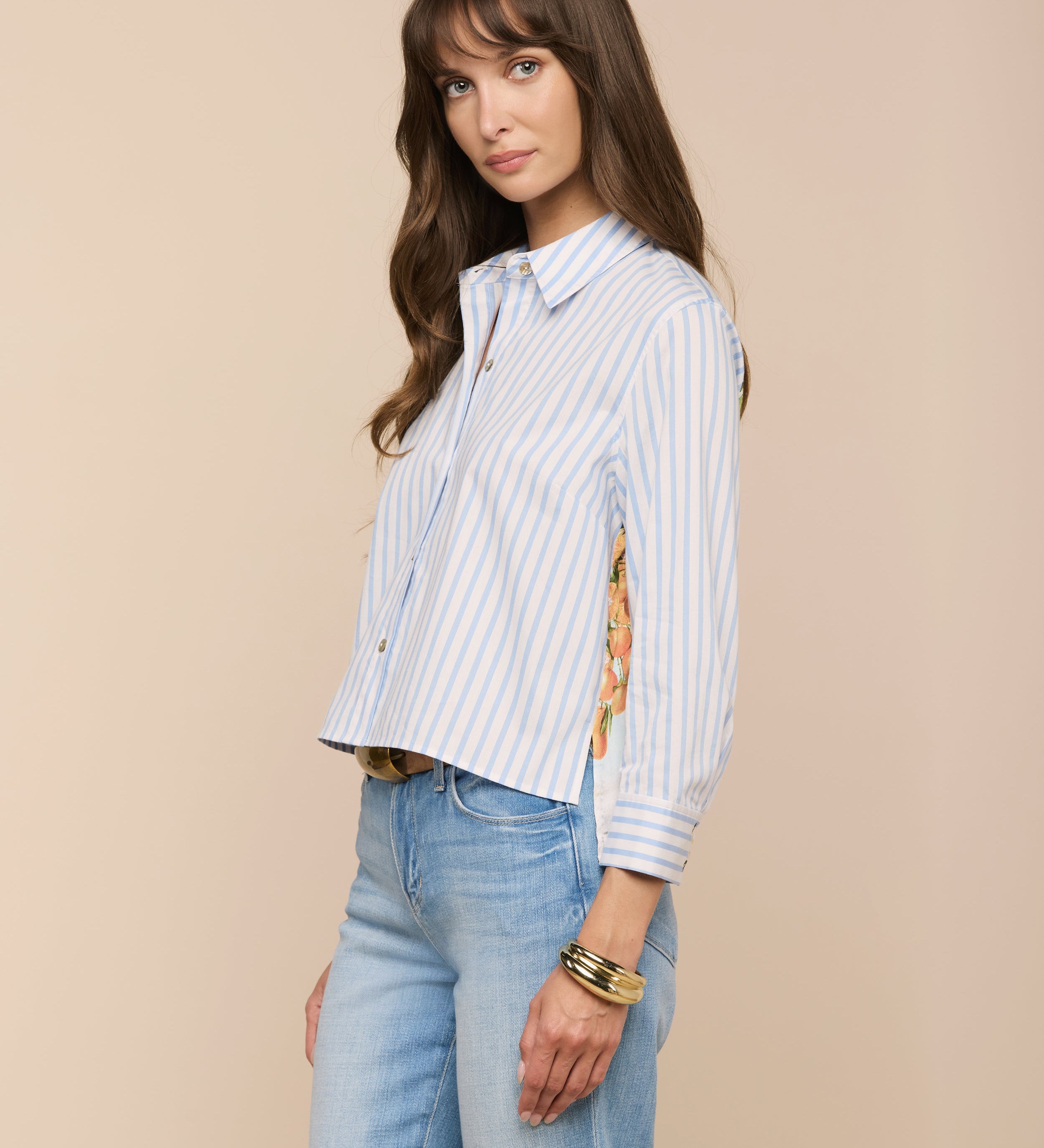 L'AGENCE - Fawn Beach Print Shirt