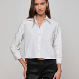 L'AGENCE - Fawn Vintage Travel Print Shirt