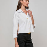L'AGENCE - Fawn Vintage Travel Print Shirt