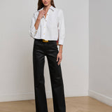 L'AGENCE - Fawn Vintage Travel Print Shirt