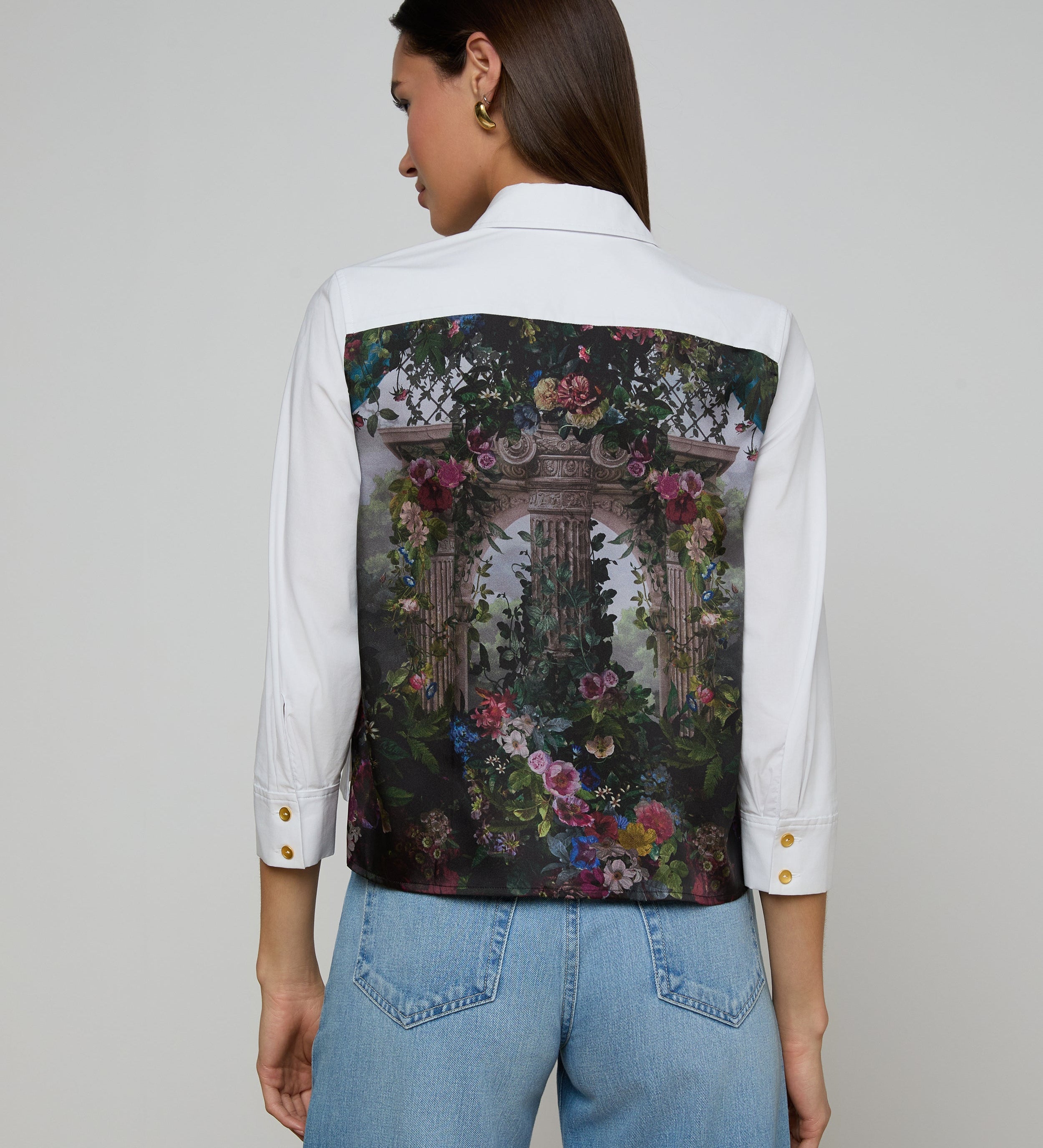 L'AGENCE - Fawn Floral Print Shirt