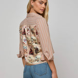 L'AGENCE - Fawn Western Card Print Shirt