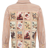 L'AGENCE - Fawn Western Card Print Shirt