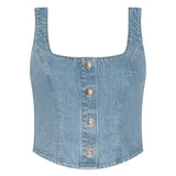 L'AGENCE - Saga Denim Top