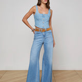 L'AGENCE - Saga Denim Top