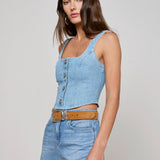 L'AGENCE - Saga Denim Top