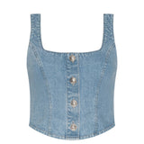 L'AGENCE - Saga Denim Top