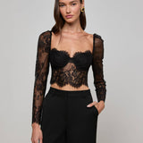 L'AGENCE - Lori Lace Bustier Top