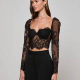 L'AGENCE - Lori Lace Bustier Top