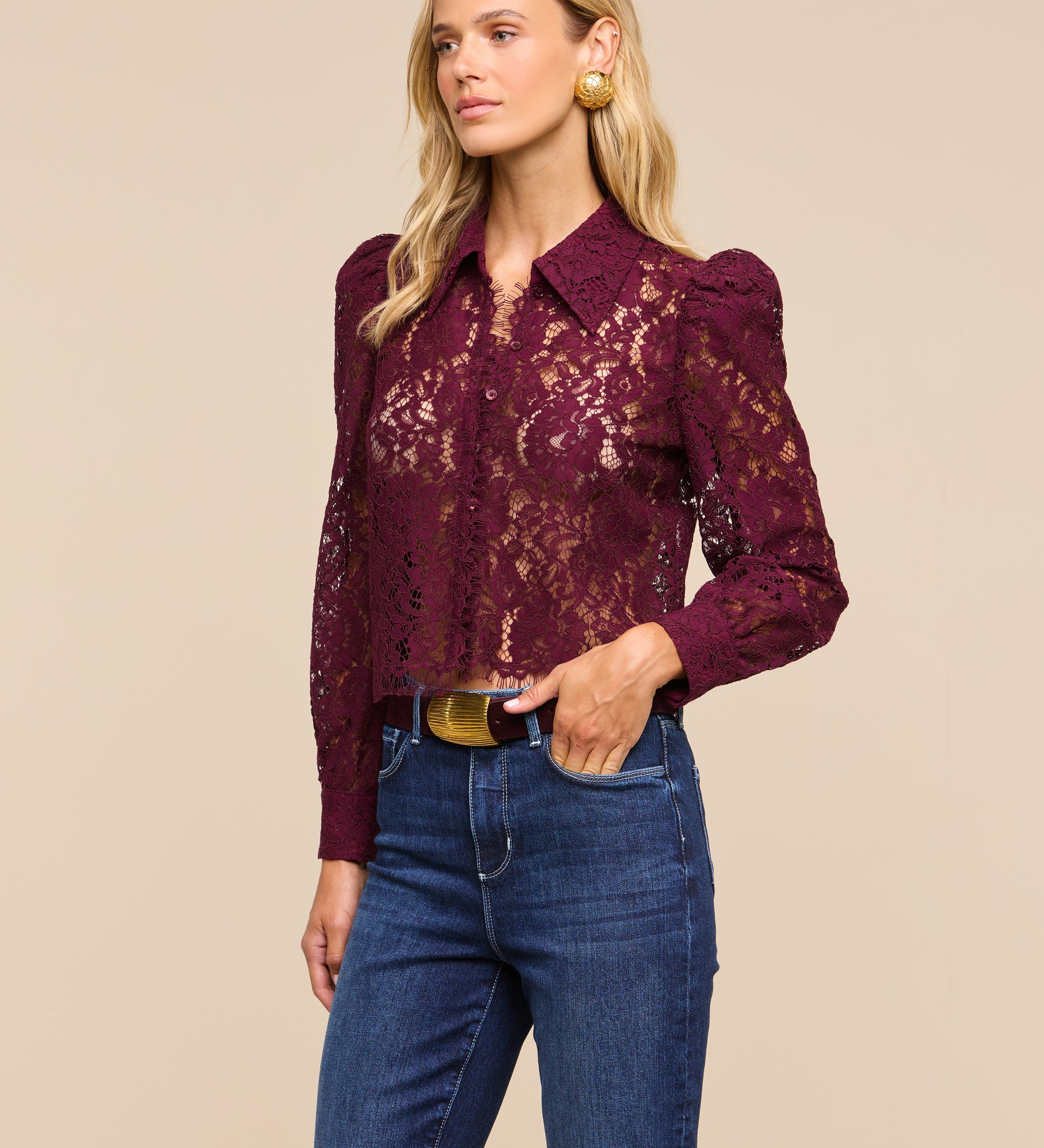 L'AGENCE - Anita Lace Blouse