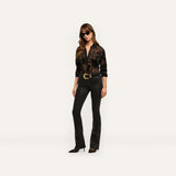 L'AGENCE - Laurent Velvet Blouse