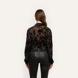 L'AGENCE - Laurent Velvet Blouse