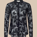 L'AGENCE - Laurent Velvet Blouse