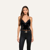 L'AGENCE - Kimber Velvet Lace Camisole