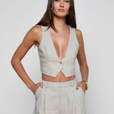L'AGENCE - Devony Pinstriped Vest