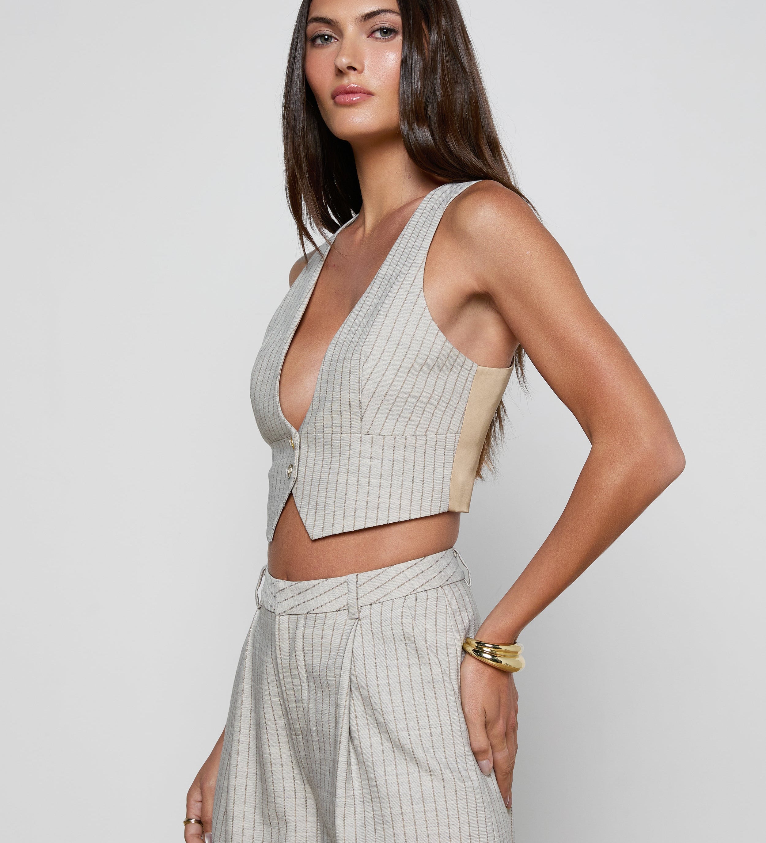 L'AGENCE - Devony Pinstriped Vest