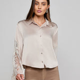 L'AGENCE - Capri Lace Sleeve Blouse