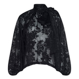 L'AGENCE - Rhett Burnout Satin Blouse