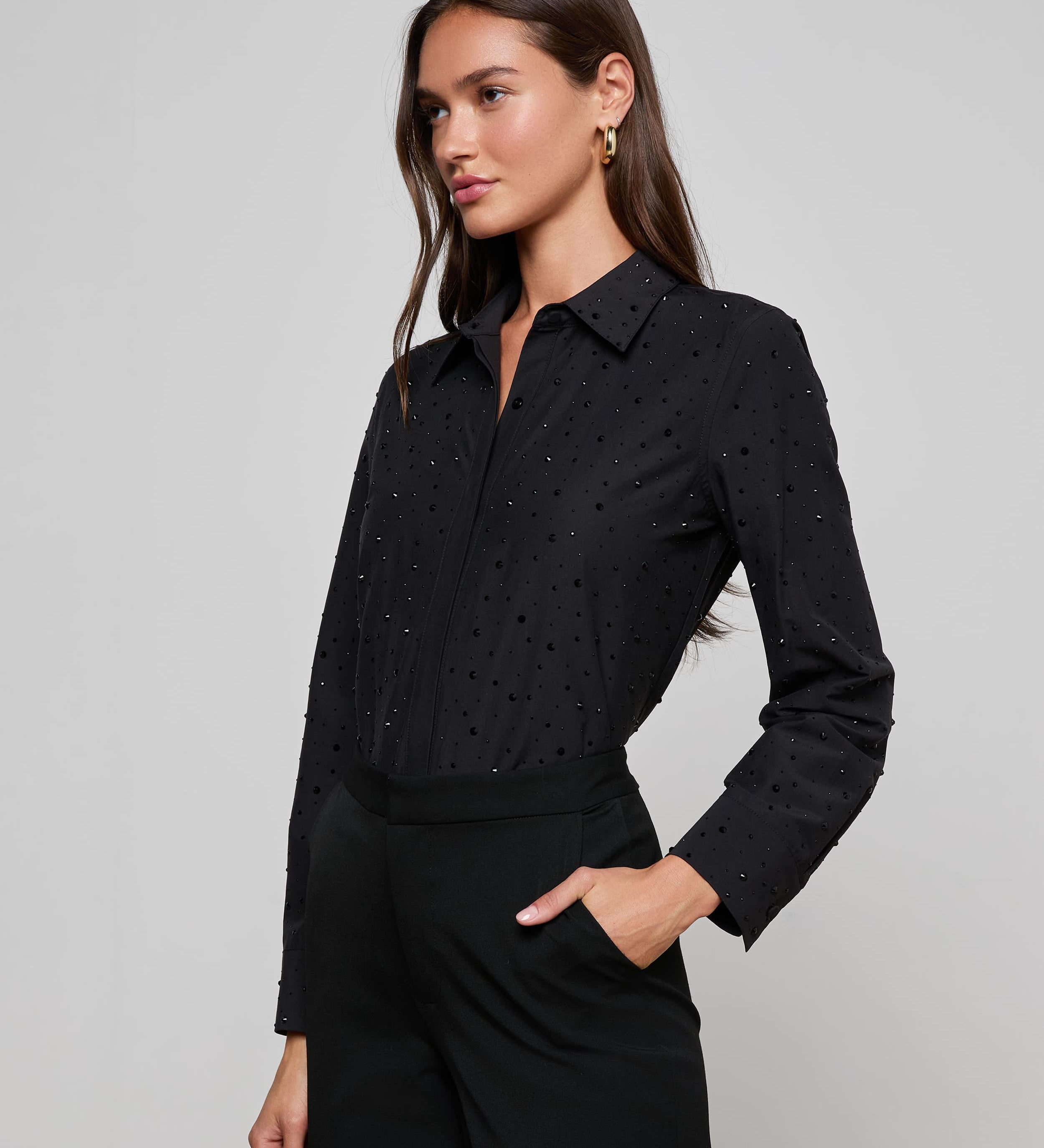 L'AGENCE - Ellery Crystal Shirt