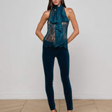 L'AGENCE - Reece Lace Tie Neck Blouse