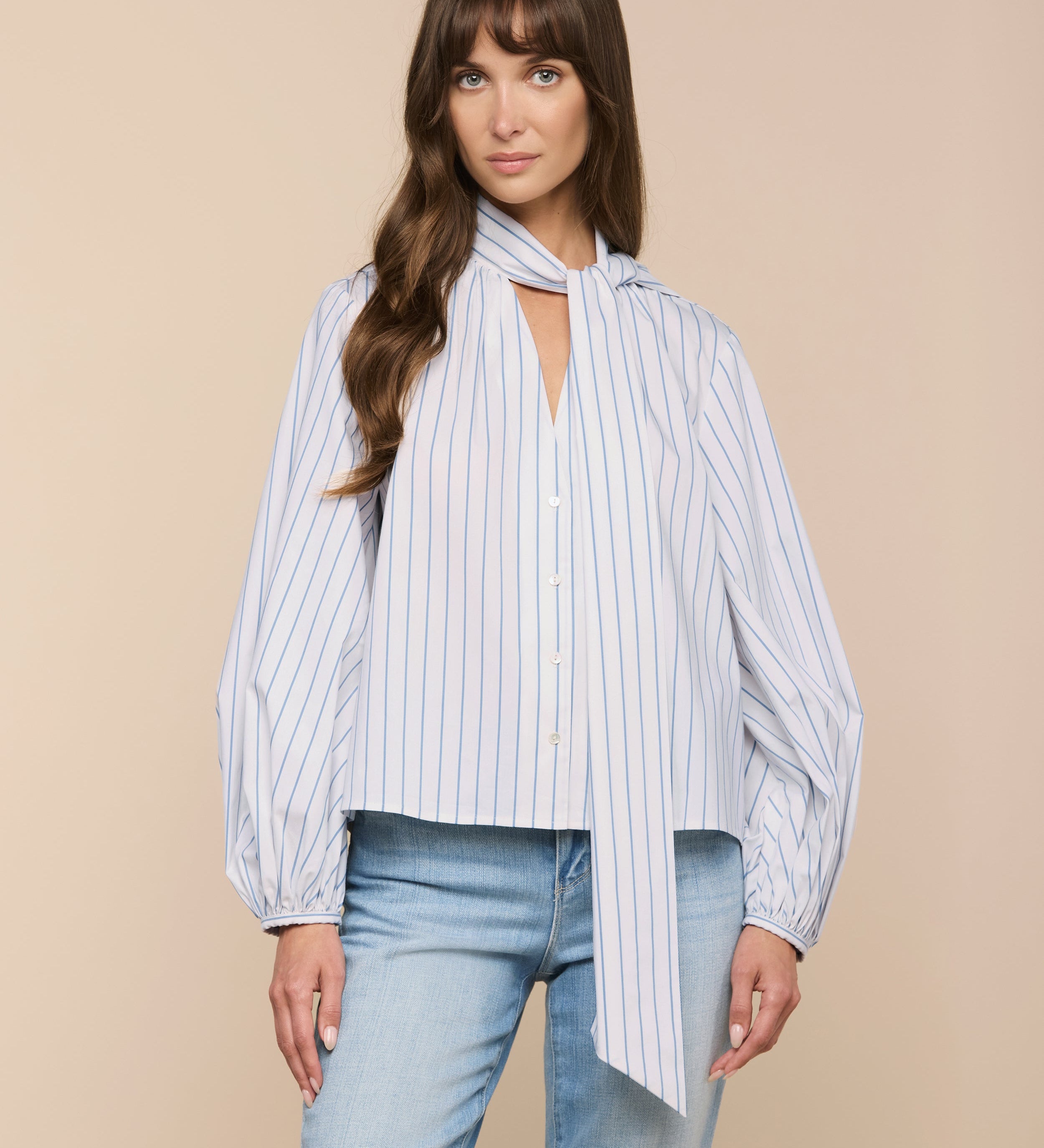 L'AGENCE - Deon Tie - Neck Blouse