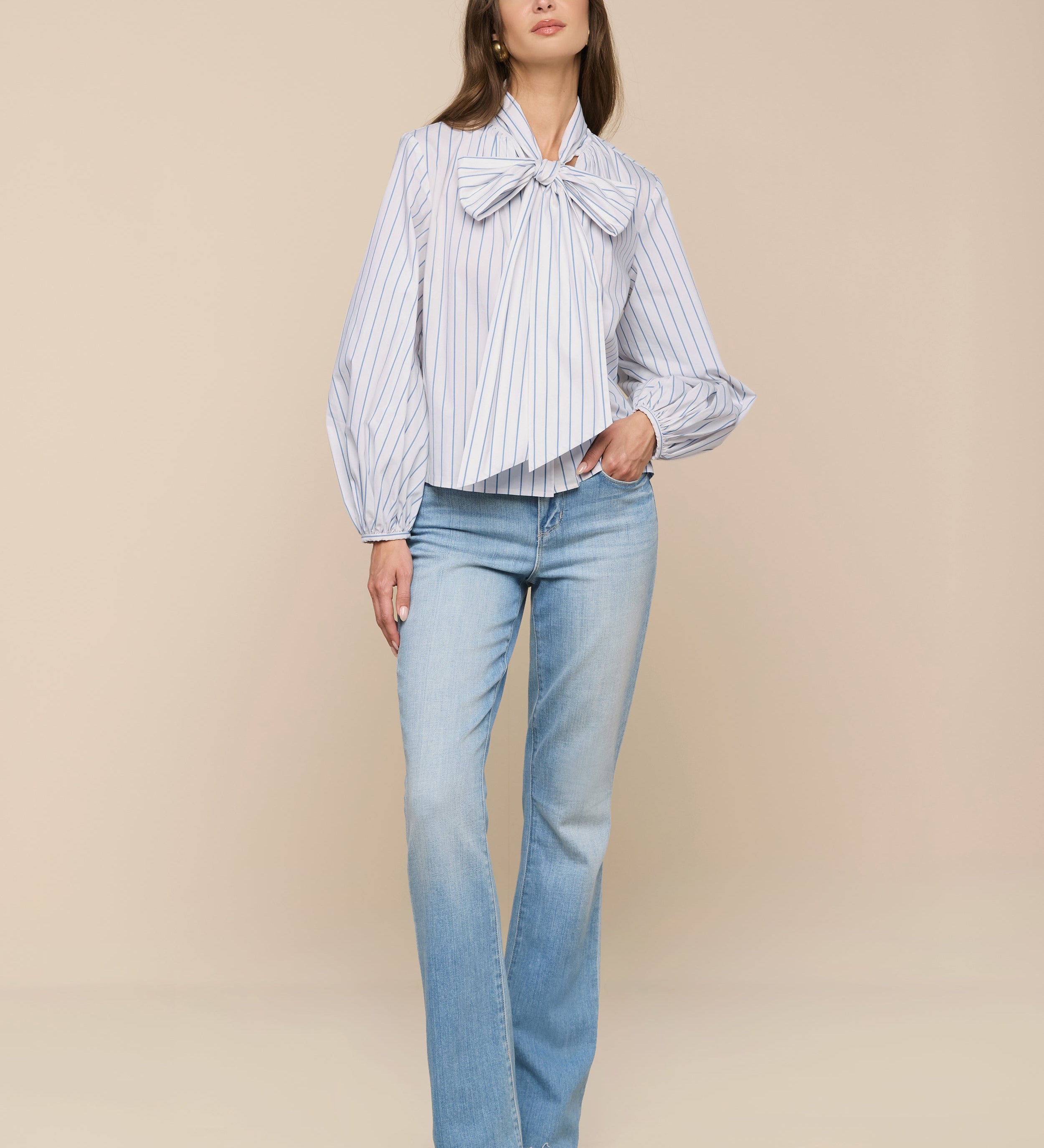 L'AGENCE - Deon Tie - Neck Blouse