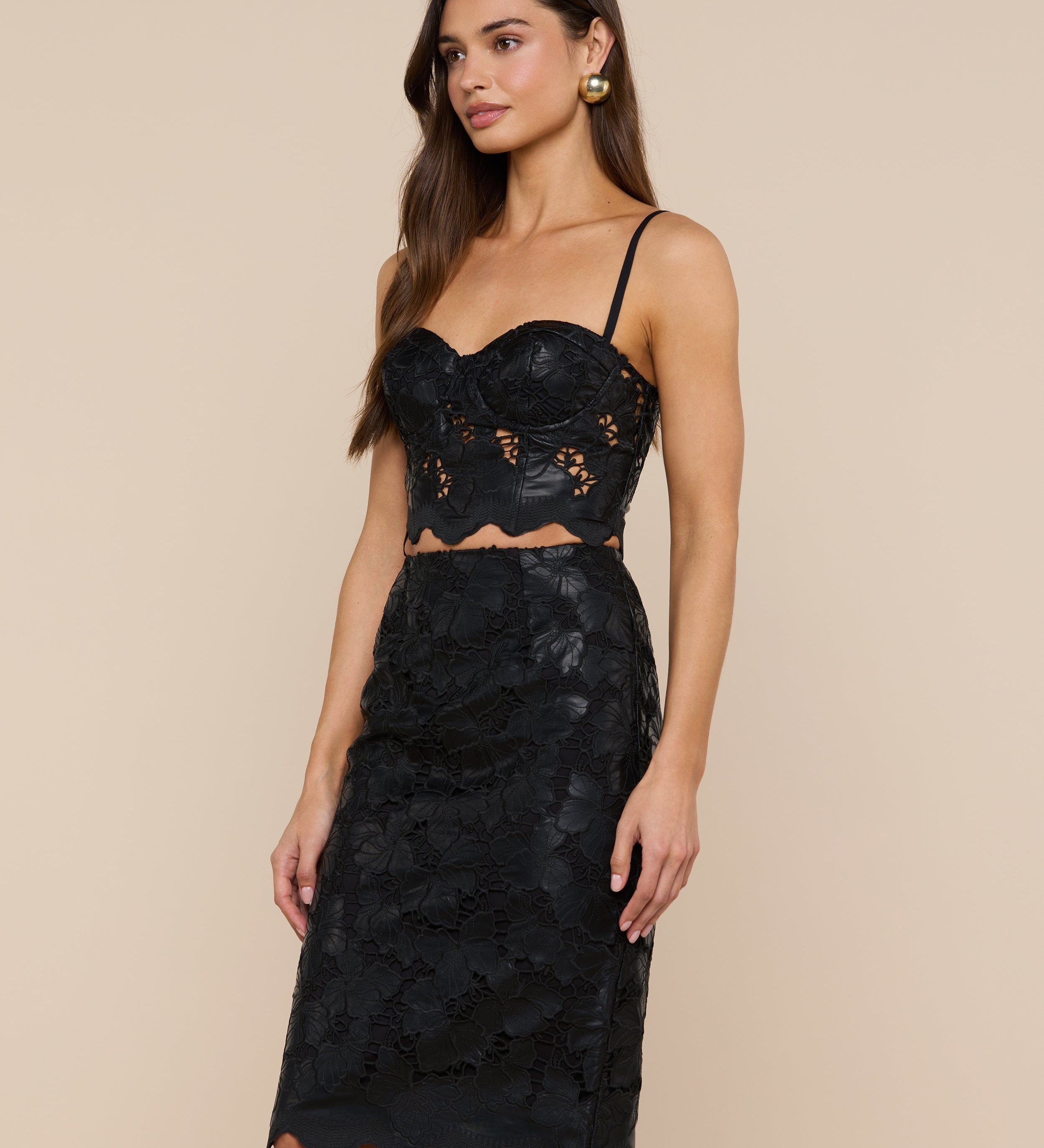 L'AGENCE - Sonya Vegan Leather Bustier
