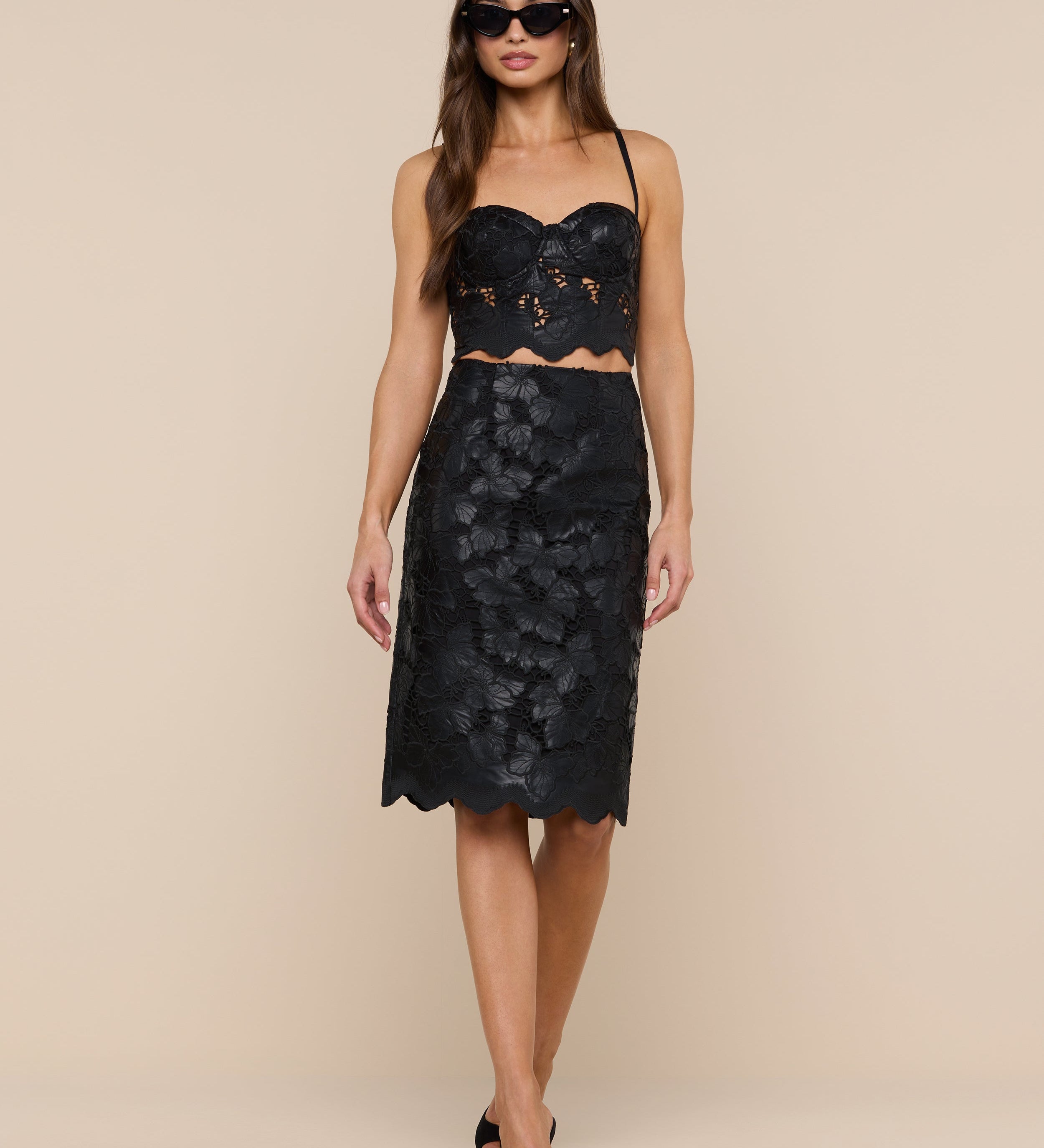 L'AGENCE - Sonya Vegan Leather Bustier