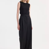 ROHE - Dense rib tank top | black