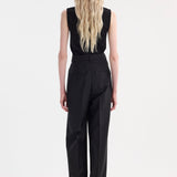 ROHE - Dense rib tank top | black