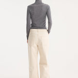 ROHE - Fine merino turtleneck | mid grey melange