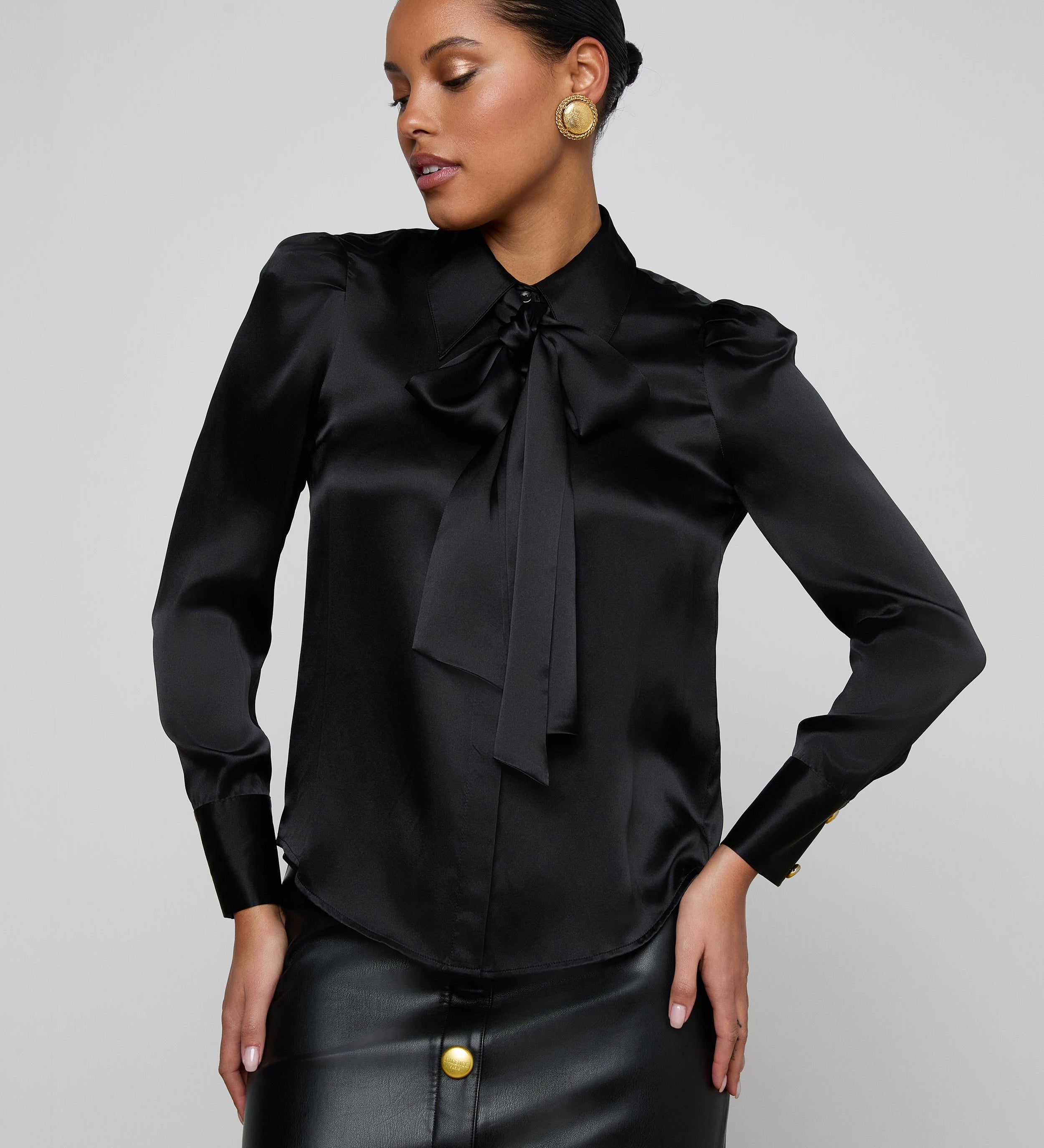 L'AGENCE - Honey Silk Blouse