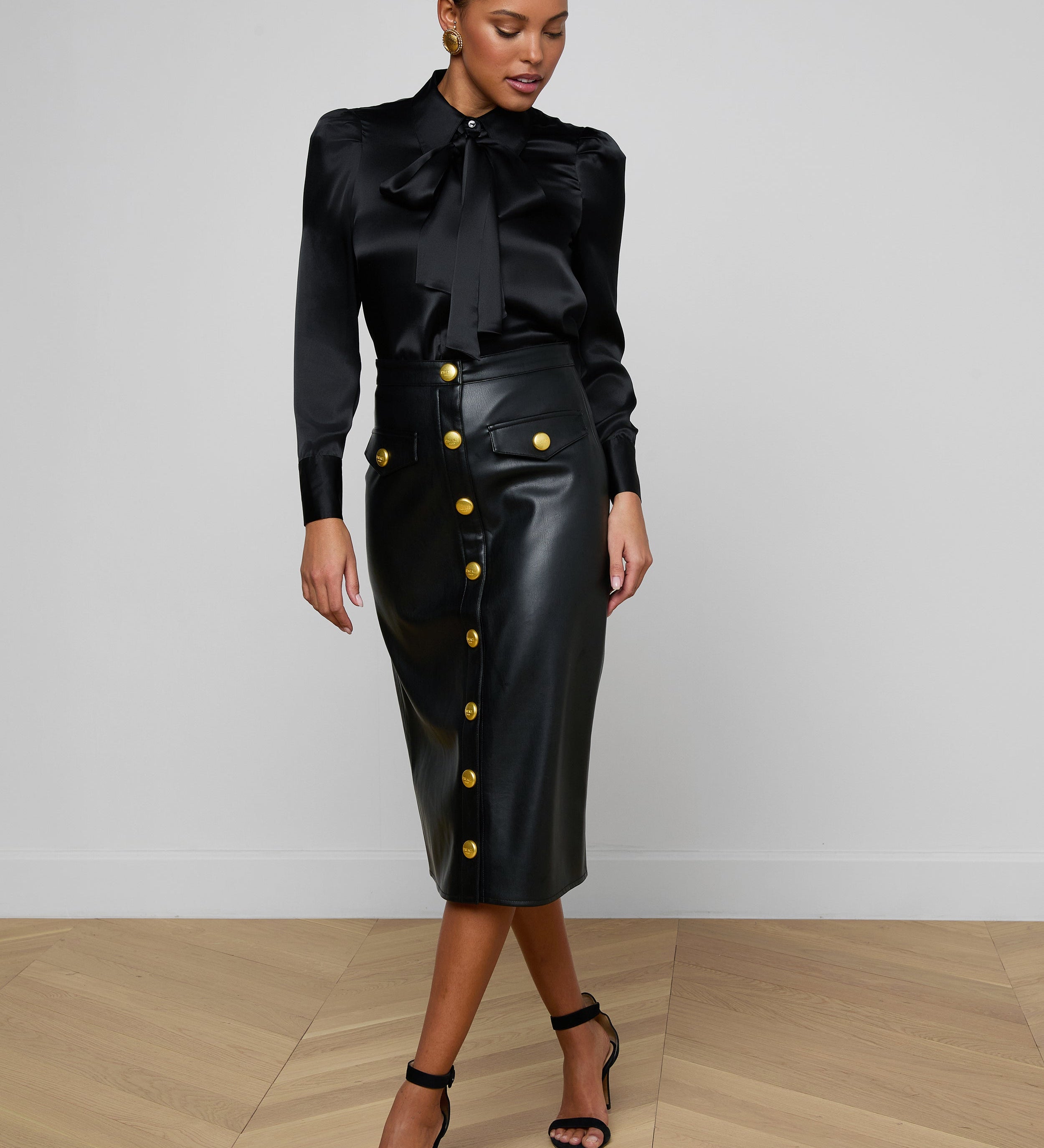 L'AGENCE - Honey Silk Blouse